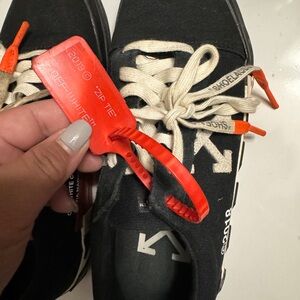 Off white flat shoes for Men